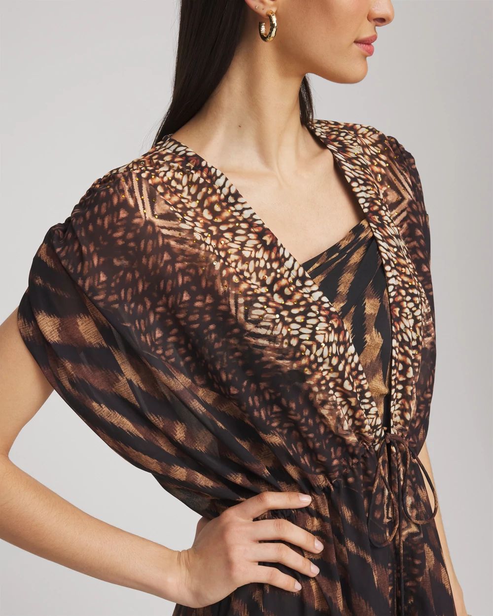 Miraclesuit® Raya De Safari Kimono Cover-Up | Chico's